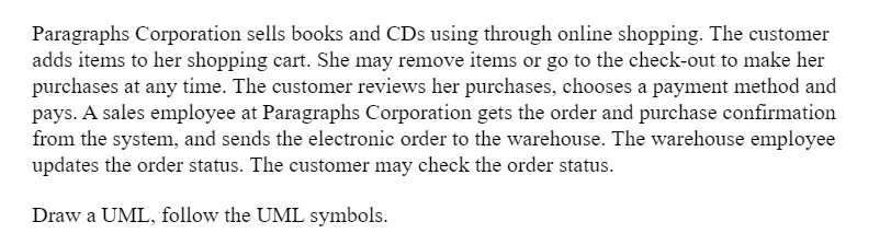 paragraph about shopping online