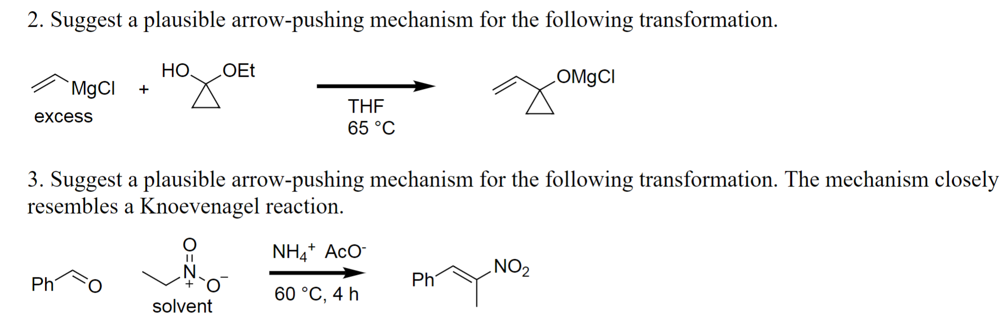 Solved 2. Suggest a plausible arrow-pushing mechanism for | Chegg.com