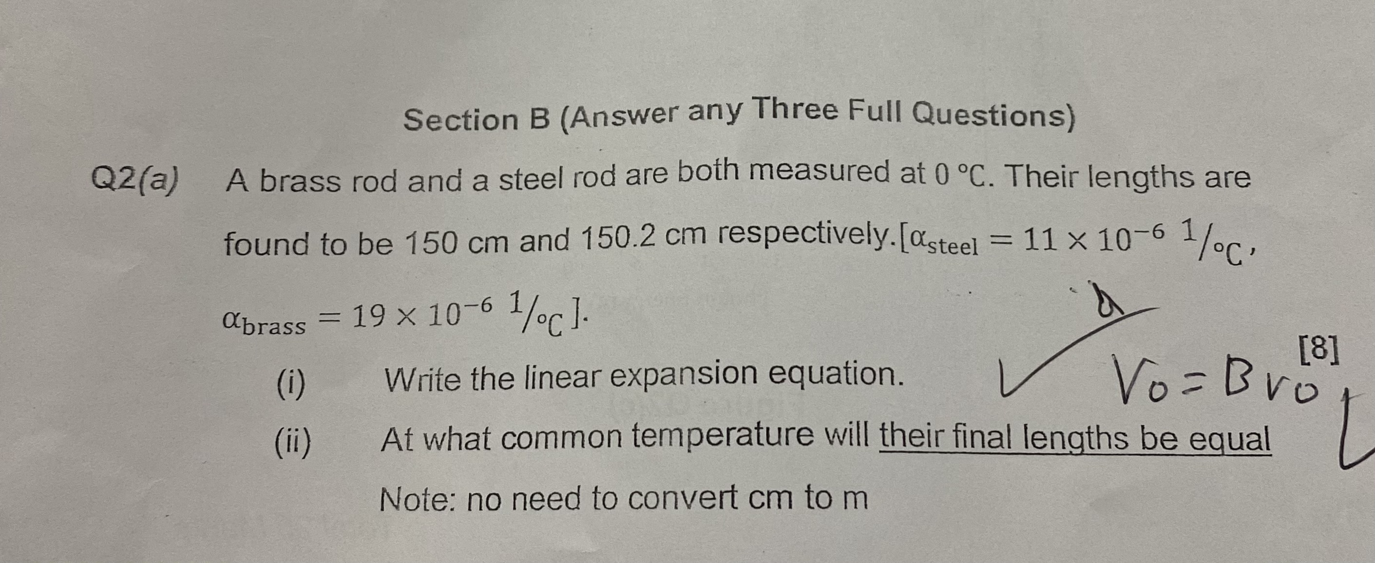 Solved Section B Answer Any Three Full Questions 2 A A