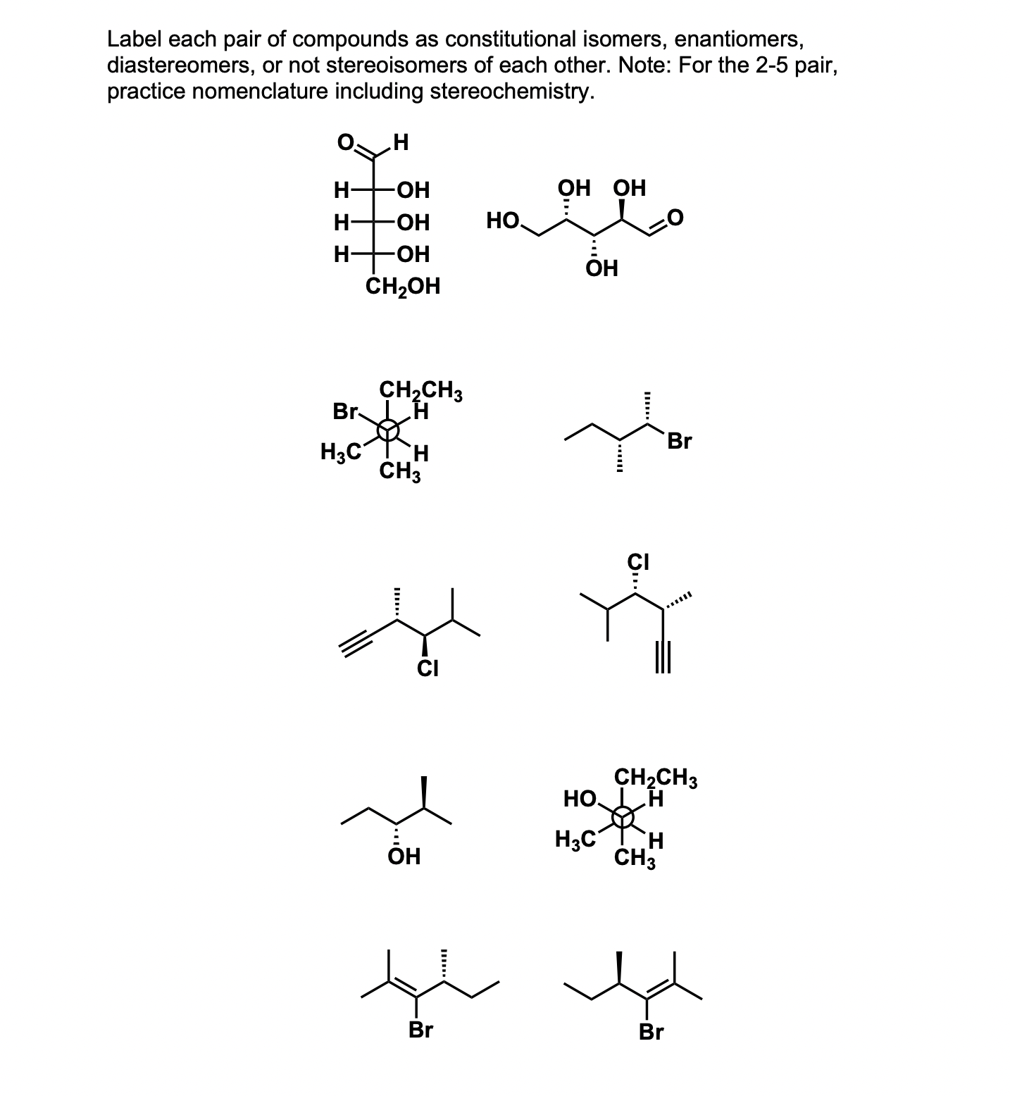 Solved Label each pair of compounds as constitutional | Chegg.com