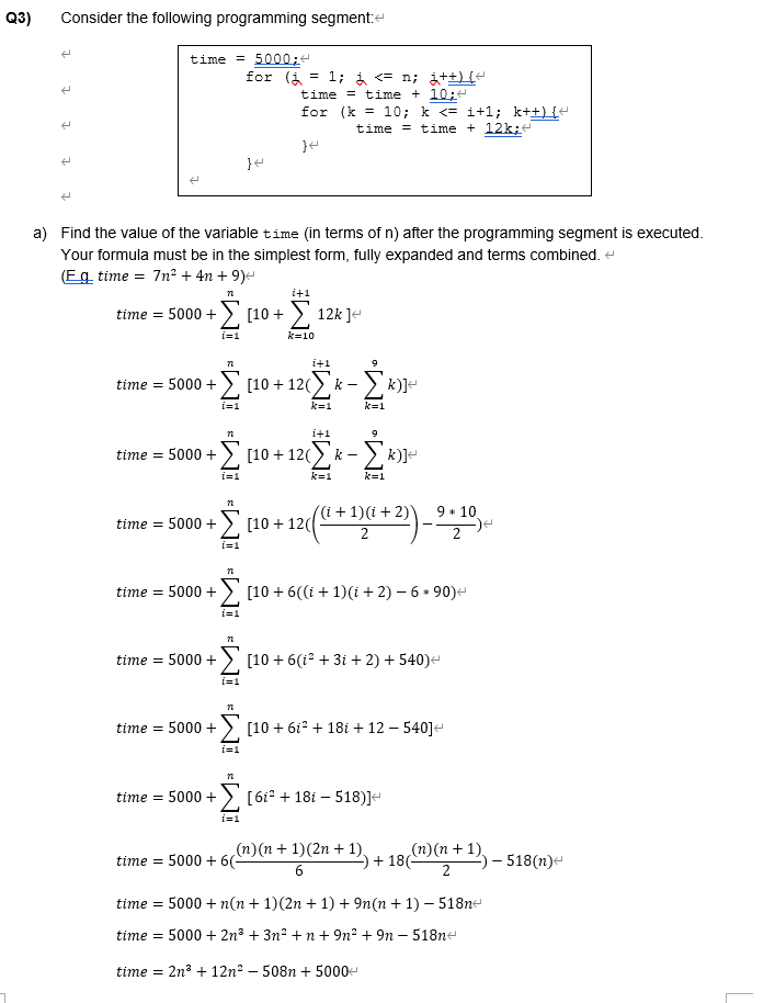 Solved The Java program gives n a value of 50 and the answer | Chegg.com