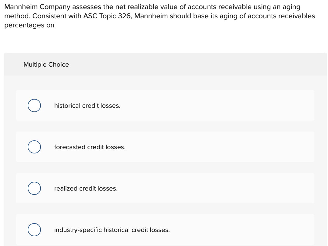 Solved XYZ Co's 20x2 ratio of allowance for credit losses to