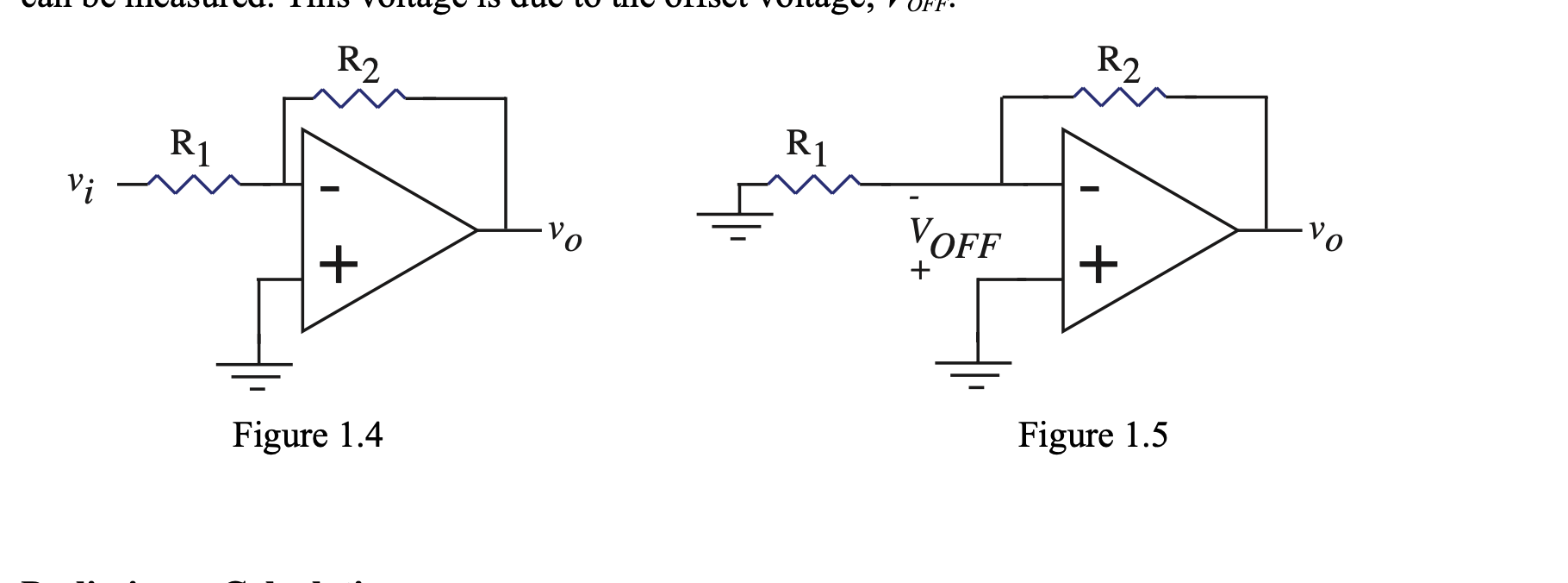 Solved OFF R2 R2 R1 R1 Vi Vo VOFF vo + + + Figure 1.4 Figure | Chegg.com