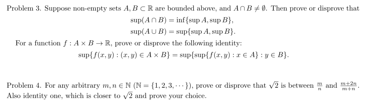 sup(a b) = sup(a)   sup(b)