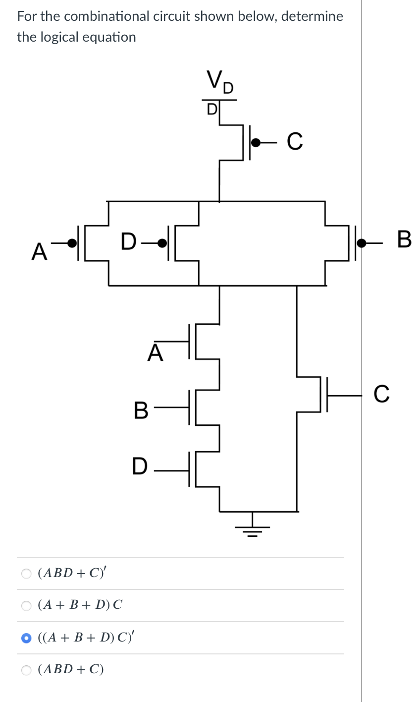 Solved For The Combinational Circuit Shown Below, Determine | Chegg.com