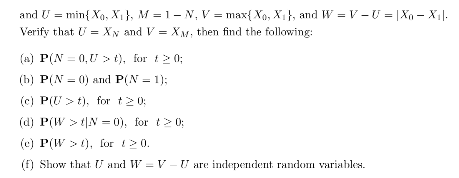 Solved 4 Let X And Xį Be Independent Exponentially Dist Chegg Com