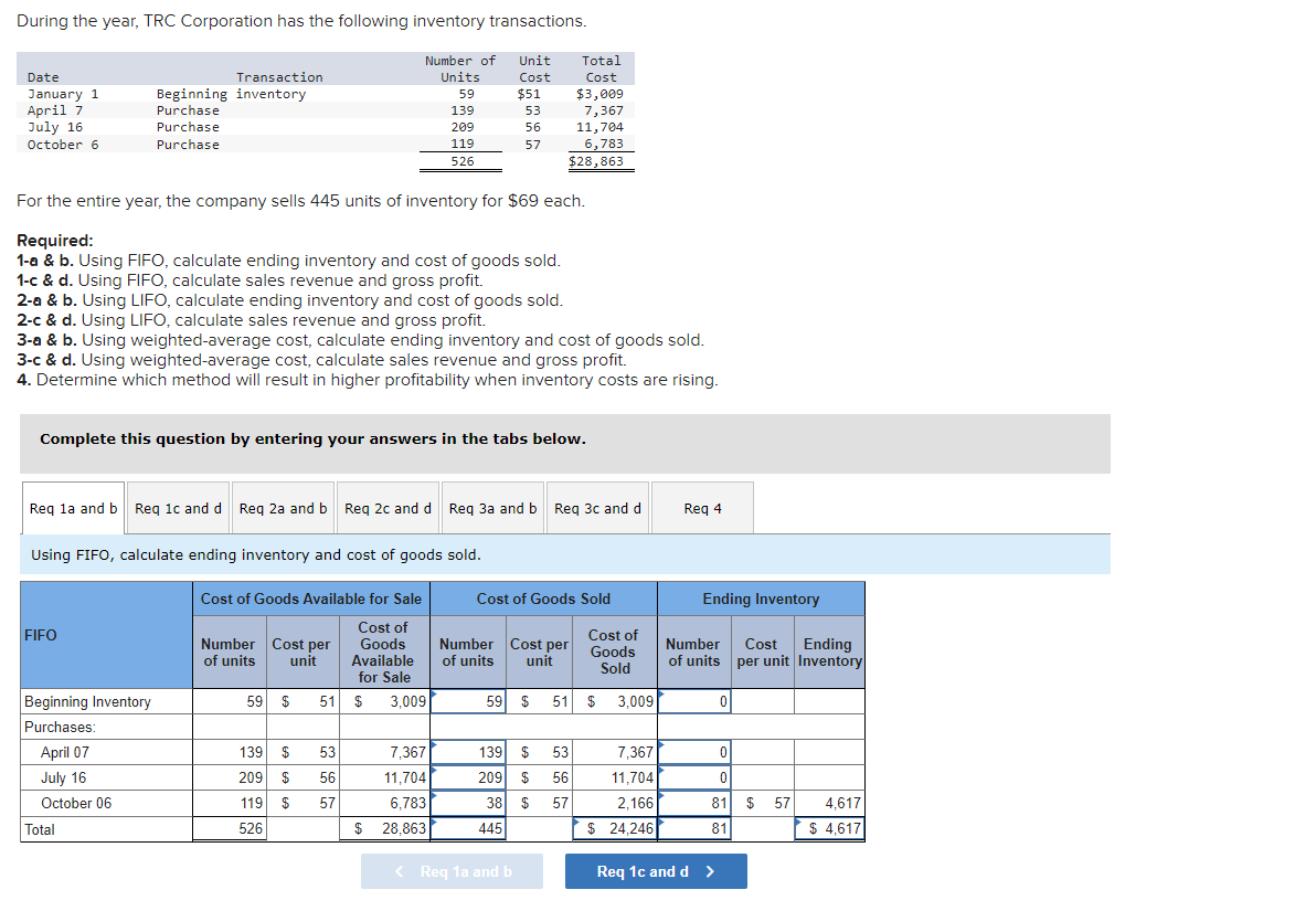 Solved During the year, TRC Corporation has the following