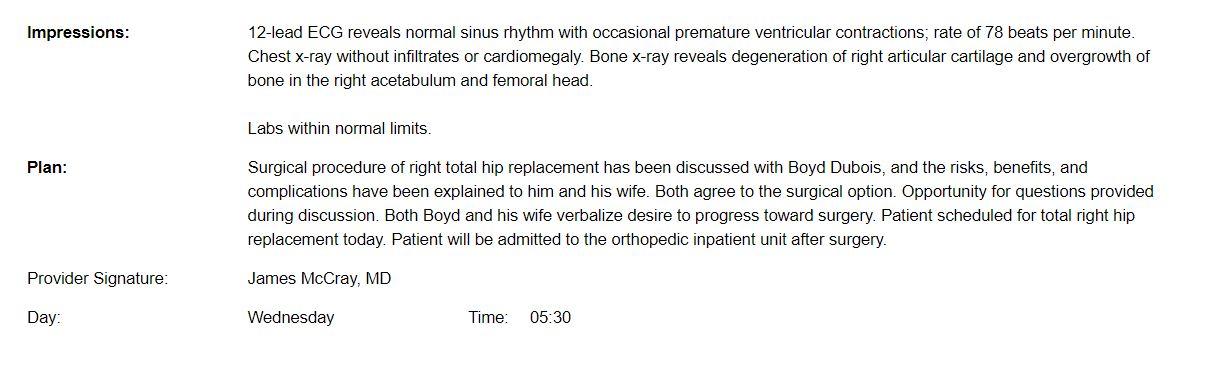 Impressions: 12-lead ECG reveals normal sinus rhythm with occasional premature ventricular contractions; rate of 78 beats per