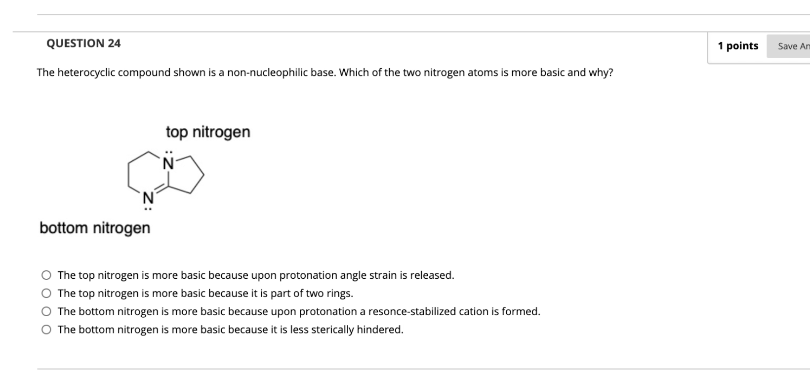 Solved QUESTION 22 1 Points Save Consider The Following | Chegg.com