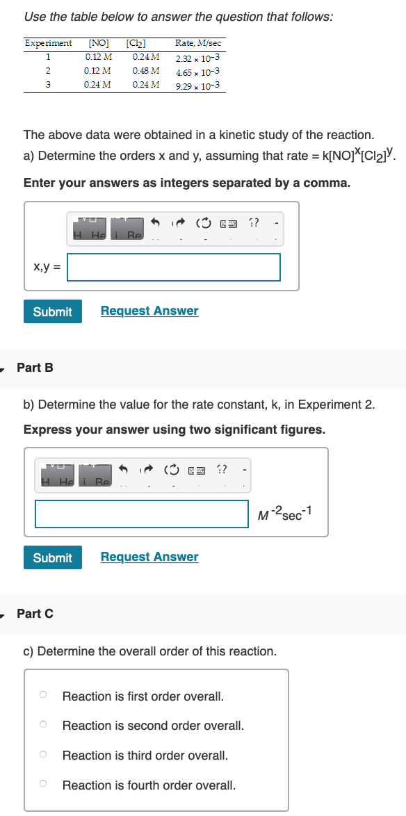 Solved Use the table below to answer the question that | Chegg.com