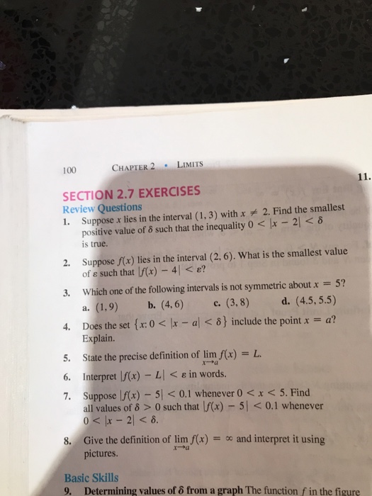 Solved 100 CHAPTER 2 . LIMITS SECTION 2.7 EXERCISES Review | Chegg.com