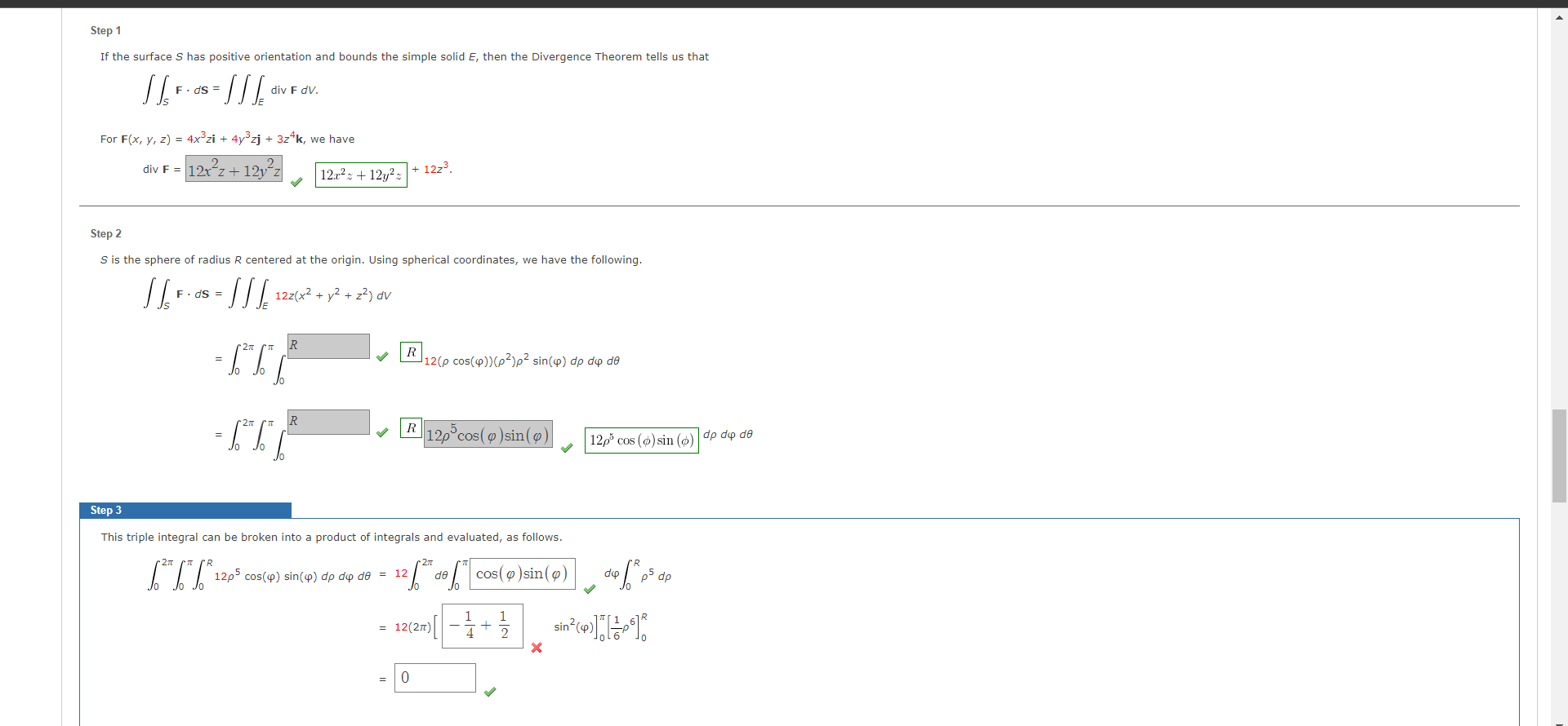 Solved Step 1 If the surface S has positive orientation and | Chegg.com