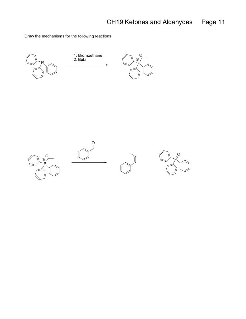 Solved CH19 Ketones And Aldehydes Draw The Mechanisms For | Chegg.com