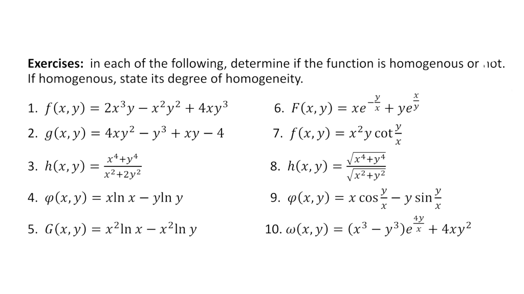 Solved = х Exercises: in each of the following, determine if | Chegg.com