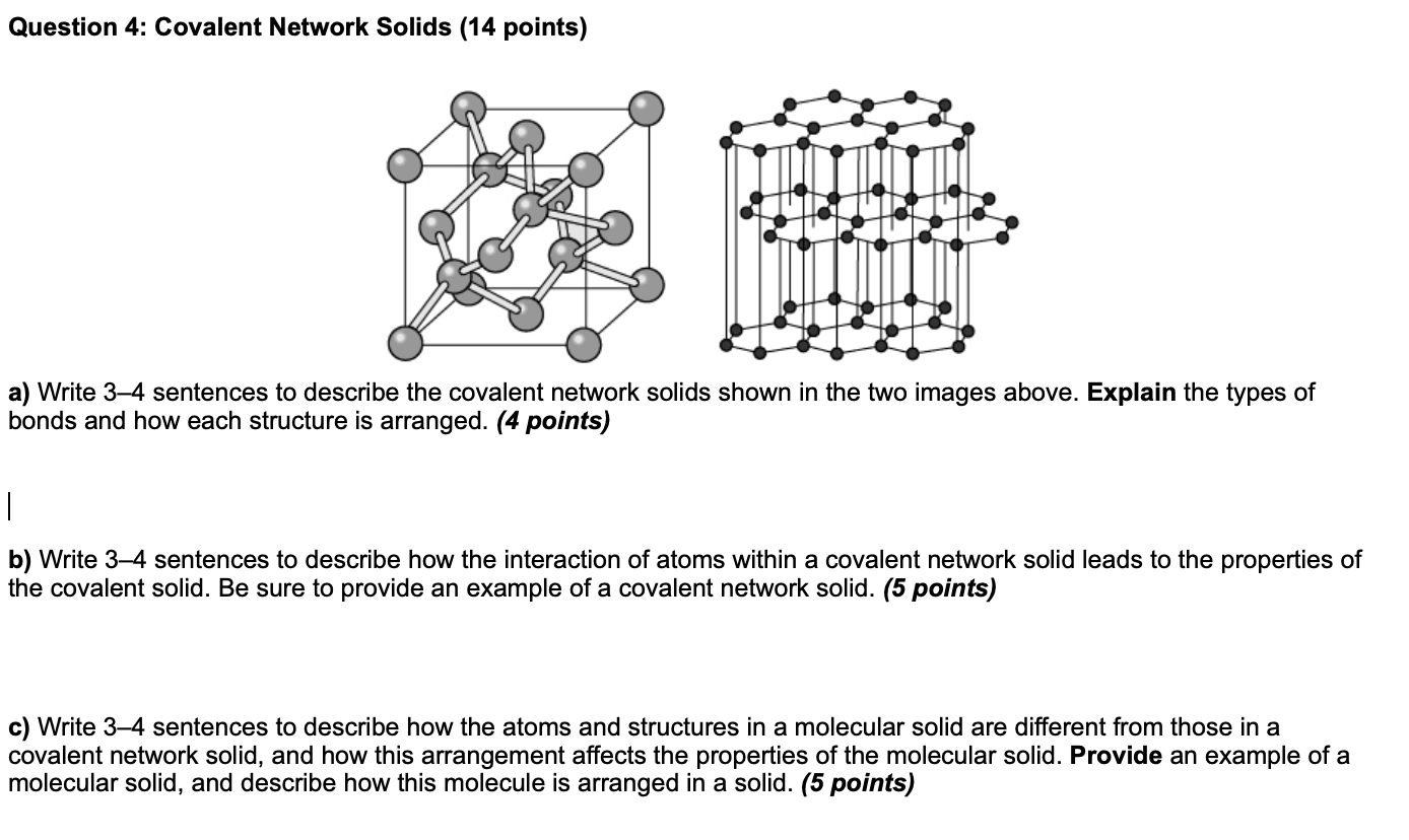 covalent network solids