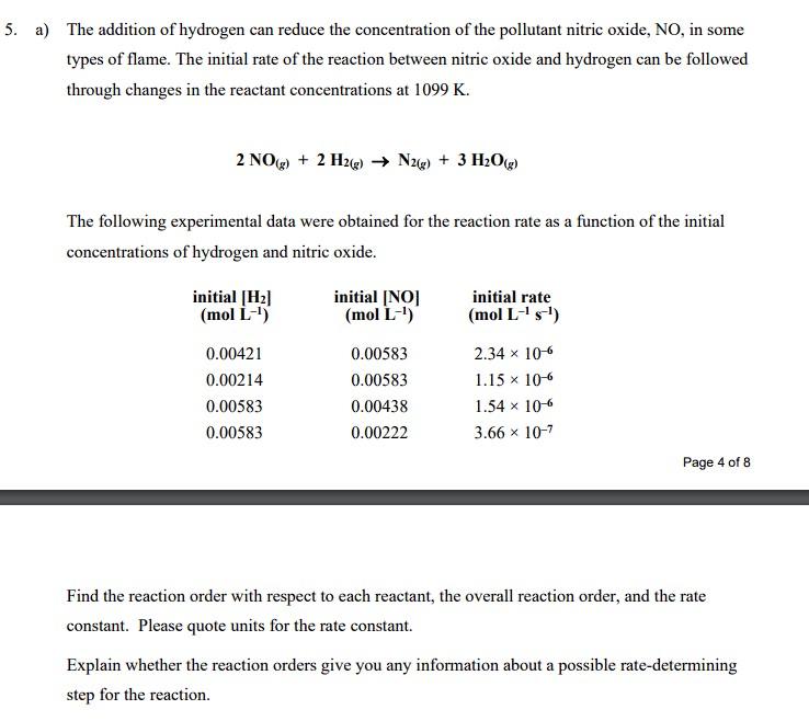 Solved Useful Formulae and Data ΔHf∘(298 K) for | Chegg.com