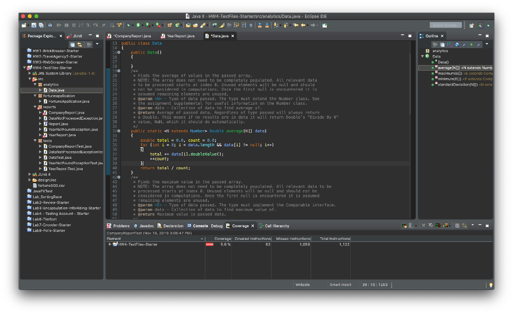With Java, write a method that reads data from the | Chegg.com