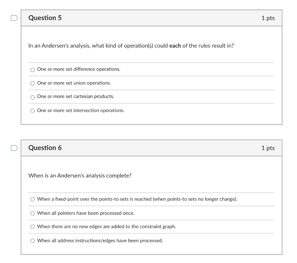 Solved D Question 4 1 pts Again consider the function foo | Chegg.com