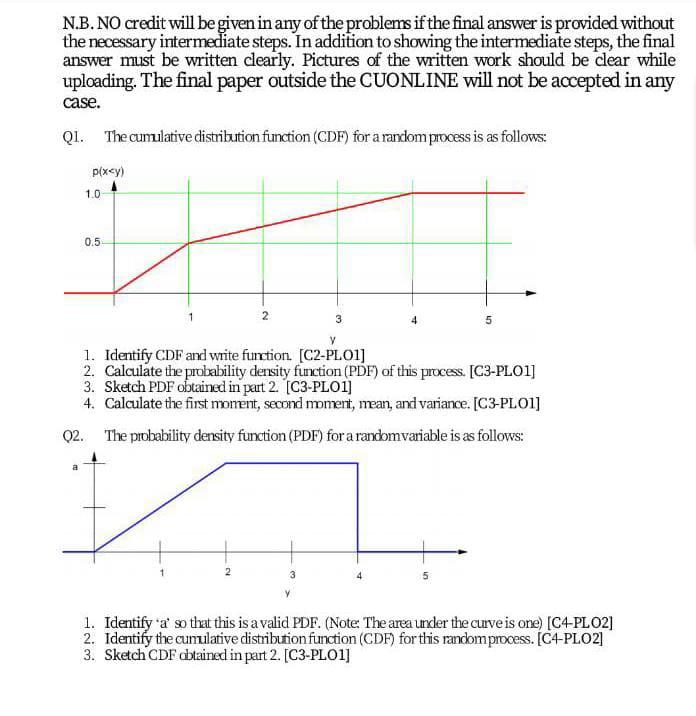 Solved N.B.NO credit will be given in any of the problems if | Chegg.com