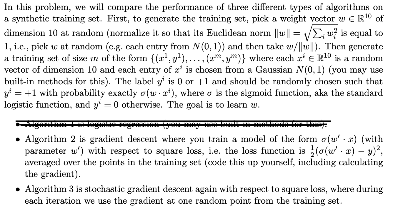 Solved I have the first algorithm, but I need help on the | Chegg.com