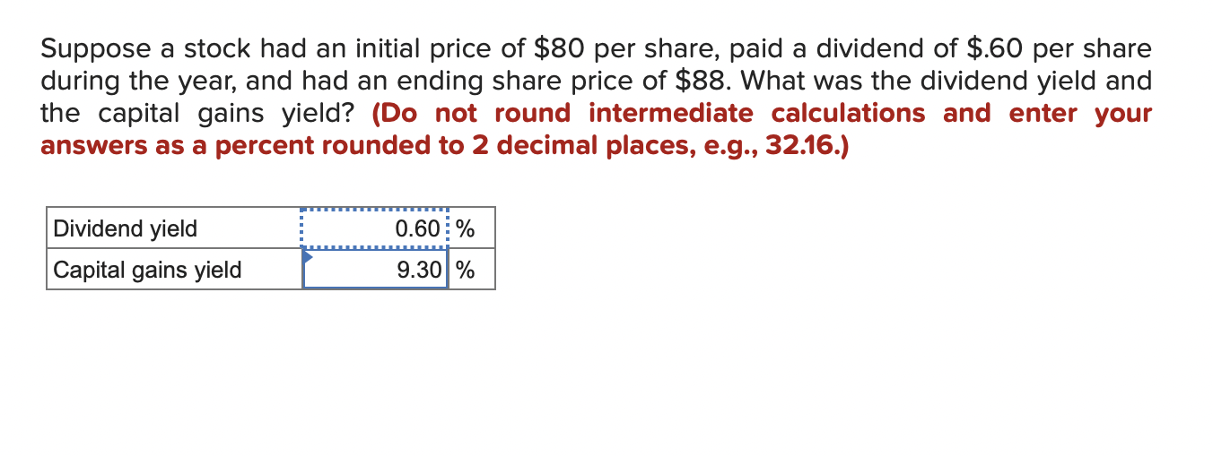 Solved Suppose a stock had an initial price of $80 per | Chegg.com