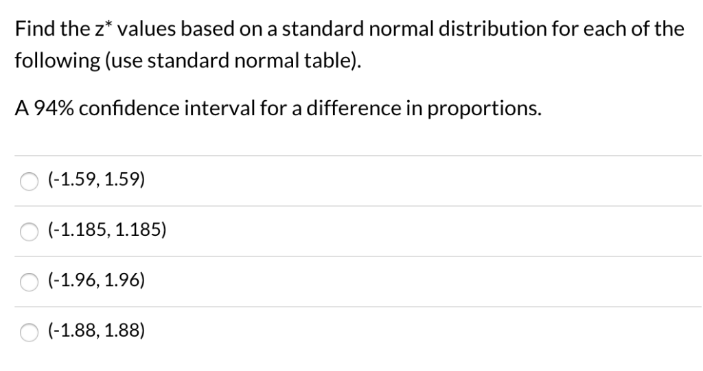 solved-find-the-z-values-based-on-a-standard-normal-chegg