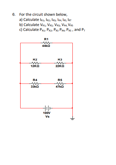 Solved 5. Use the current divider theorem to calculate the | Chegg.com