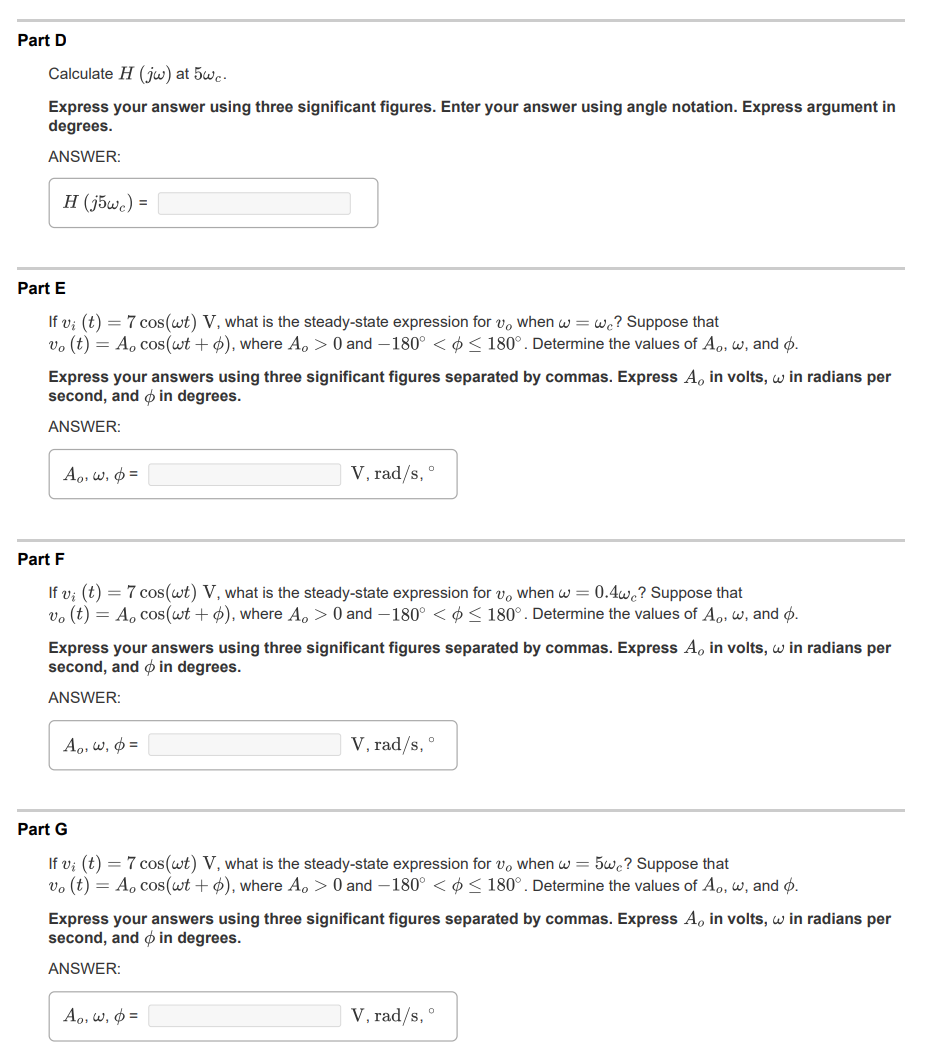 Solved Consider the RL filter shown in . Part A Find the | Chegg.com
