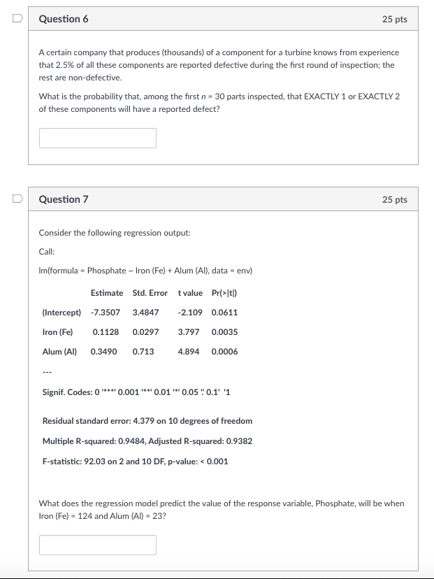 Solved Question 6 25 pts A certain company that produces | Chegg.com