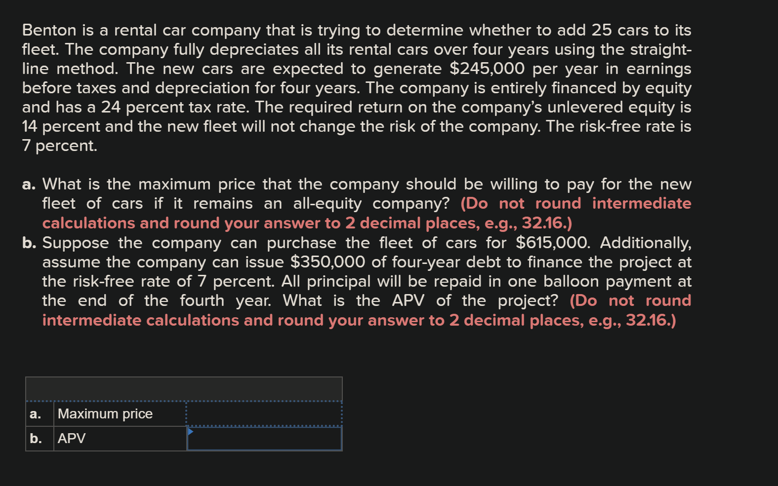 Solved Benton is a rental car company that is trying to
