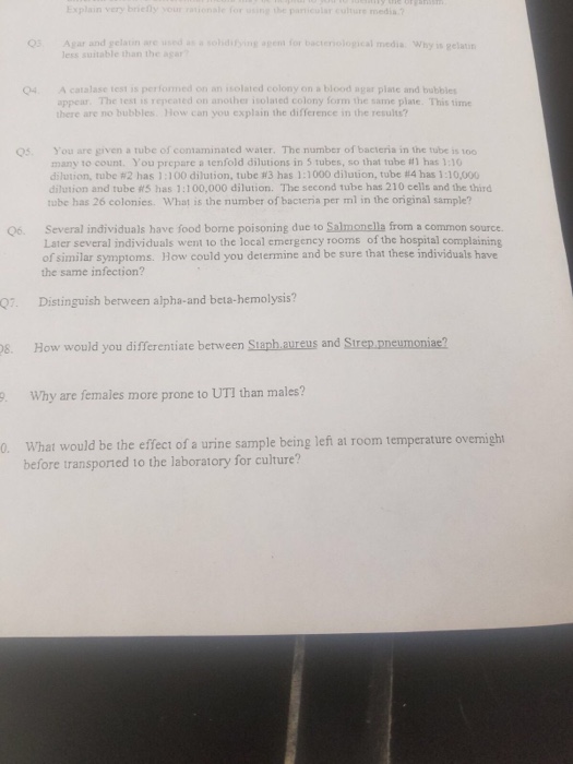 Solved A gar and gelatin are used as a solidifying for