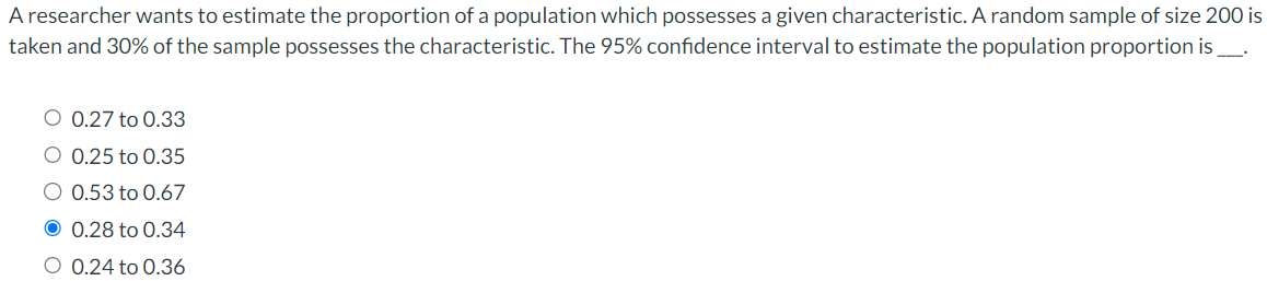 Solved A researcher wants to estimate the proportion of a | Chegg.com