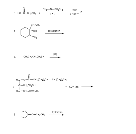 Solved CHE-N-CH.CH heat f. HO-C-CH2CH3 > 100 °C CH2CH3 OH | Chegg.com