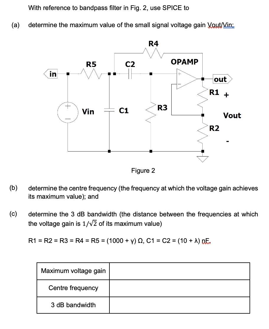 Solved A Determine The Maximum Value Of The Small Signal Chegg Com