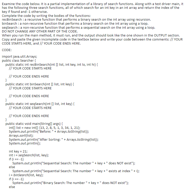 Solved Examine the code below. It is a partial | Chegg.com