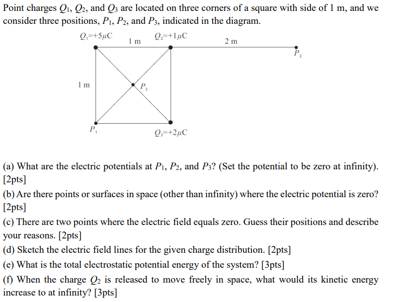 Solved Point Charges Q1, Q2, And Q3 Are Located On Three | Chegg.com