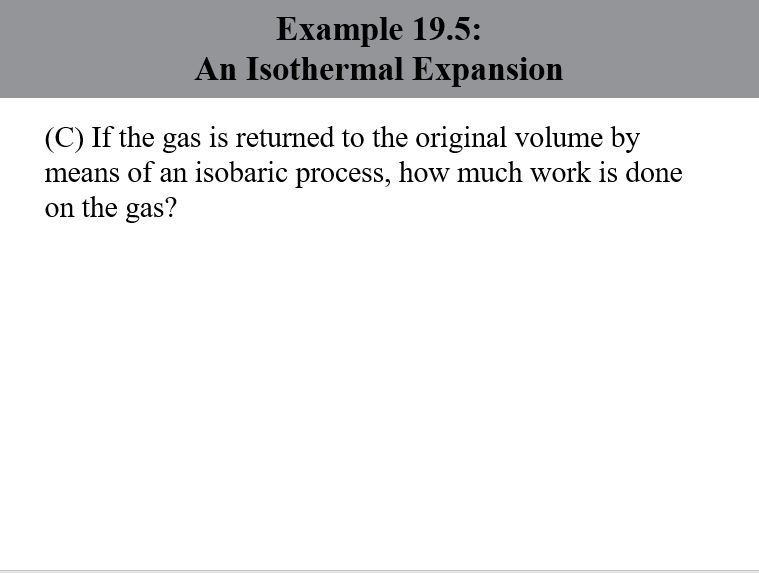 Solved Example 19.5: An Isothermal Expansion A 1.0-mol | Chegg.com