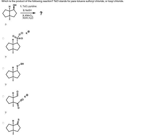 Solved Which Is The Product Of The Following Reaction Tsci Chegg Com