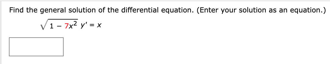 Solved Find the general solution of the differential | Chegg.com