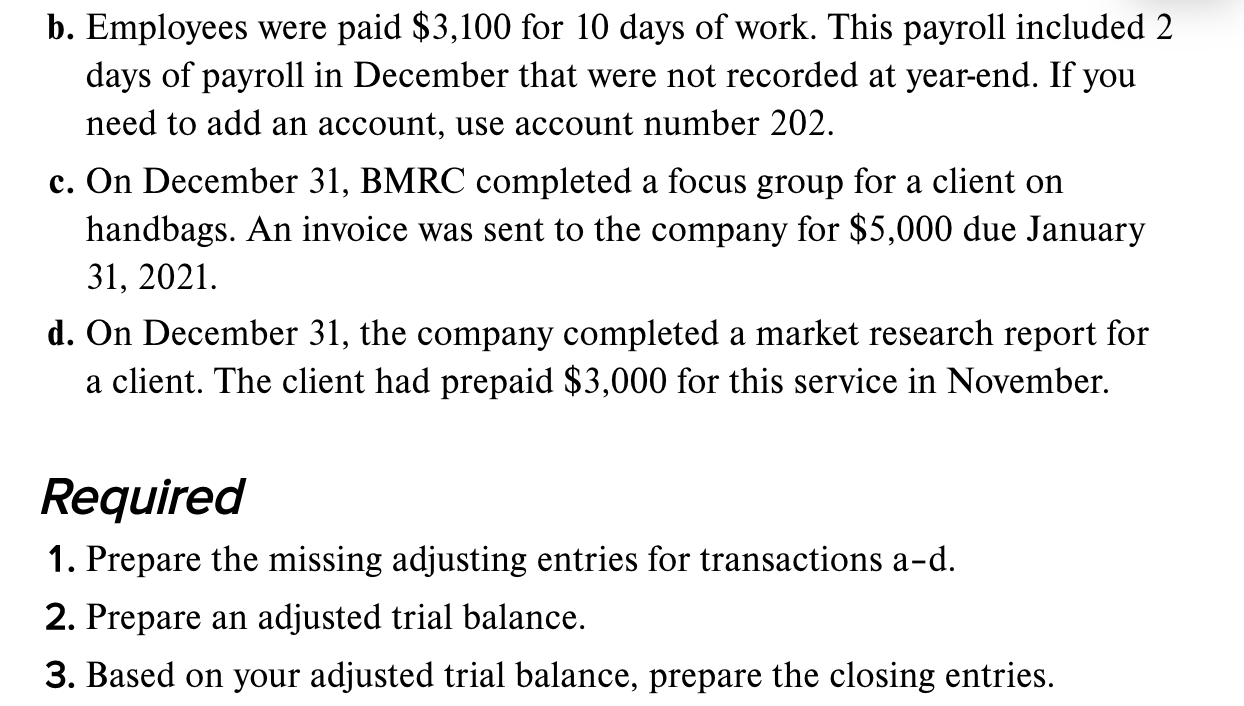 Solved B. Employees Were Paid $3,100 For 10 Days Of Work. | Chegg.com