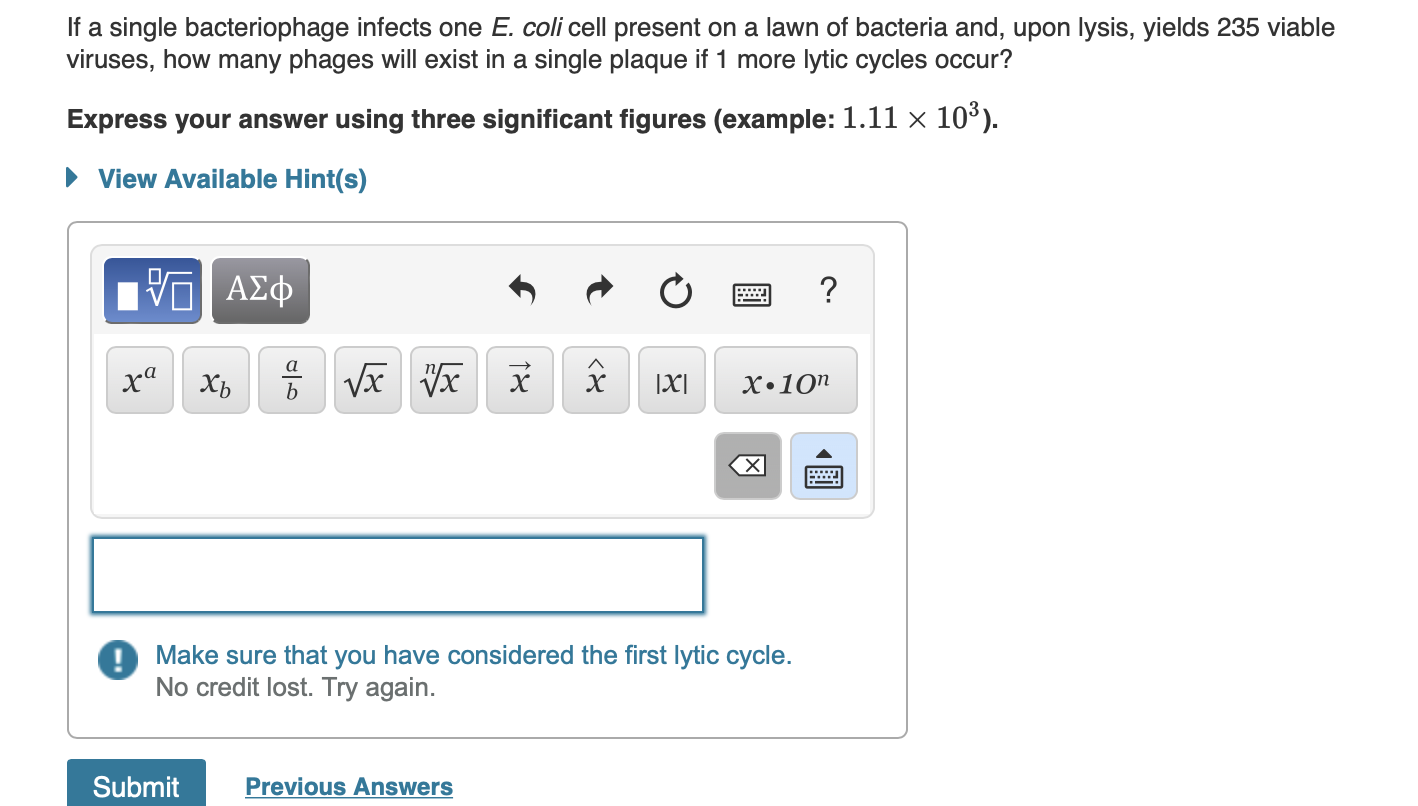 Solved If a single bacteriophage infects one E. coli cell | Chegg.com