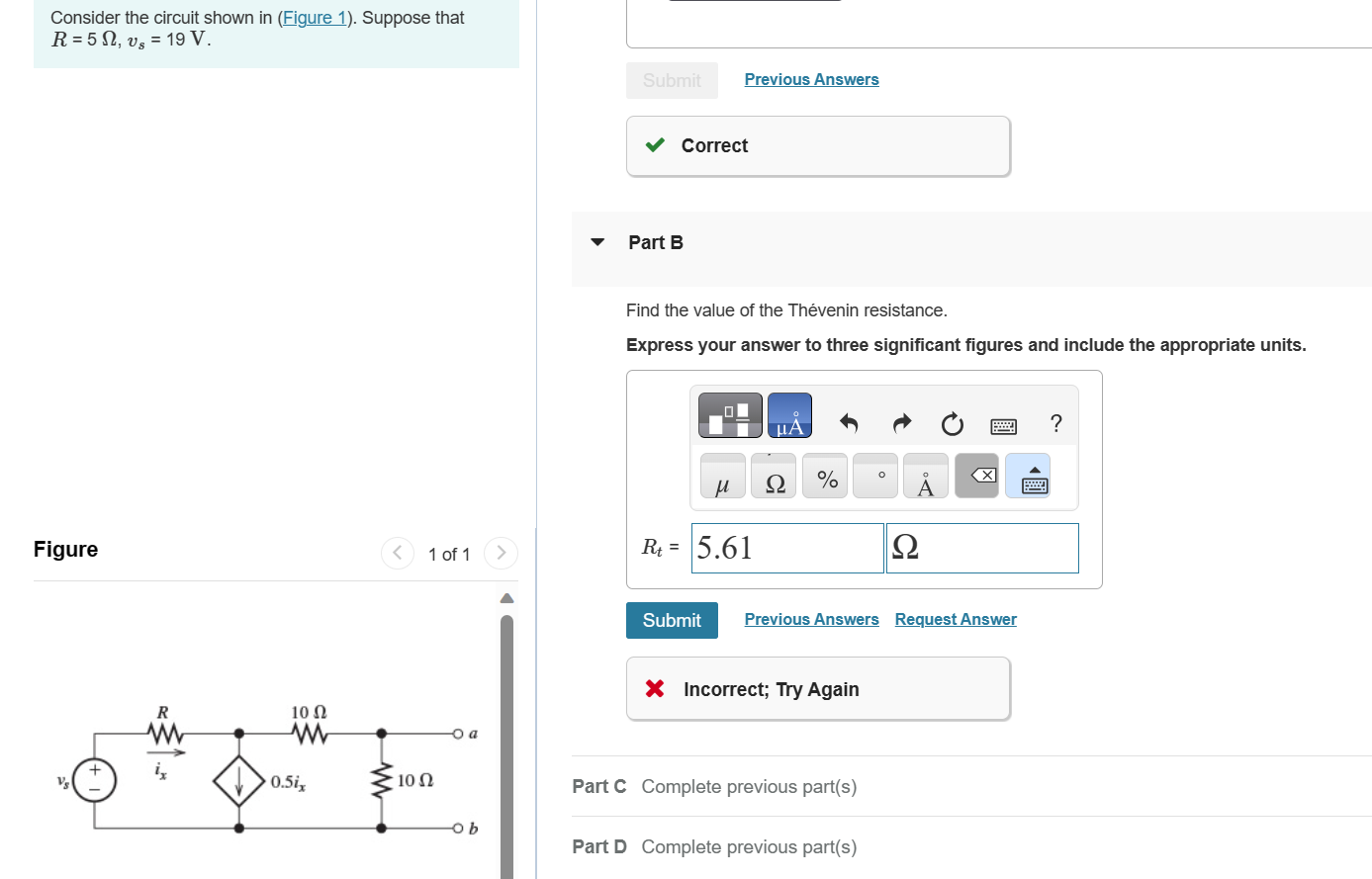 Solved Consider the circuit shown in (Figure 1). Suppose | Chegg.com