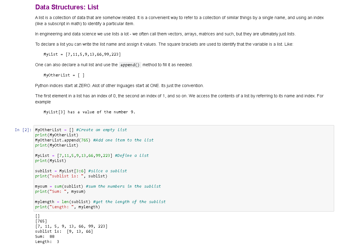 Data Structures: List A list is a collection of data | Chegg.com
