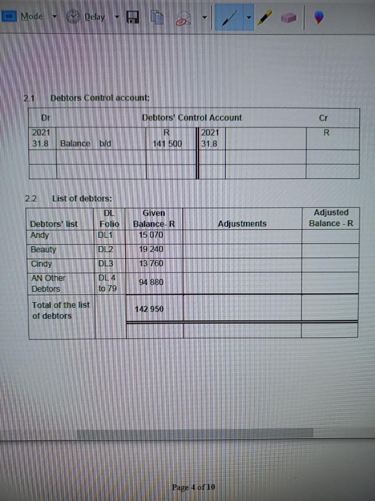 QUESTION TWO [15] Hybrid Solutions have many debtors | Chegg.com