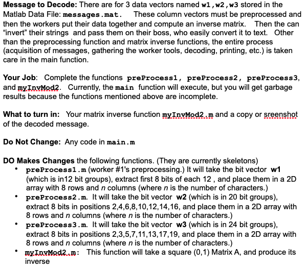 *Answer with MATLAB Code main.m function main() % | Chegg.com