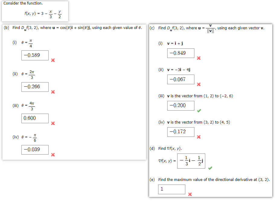 Solved Consider The Function F X Y 3−3x−2y B Find