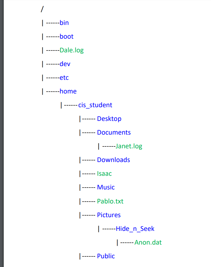 Solved Refer to the directory tree documents. Suppose you | Chegg.com
