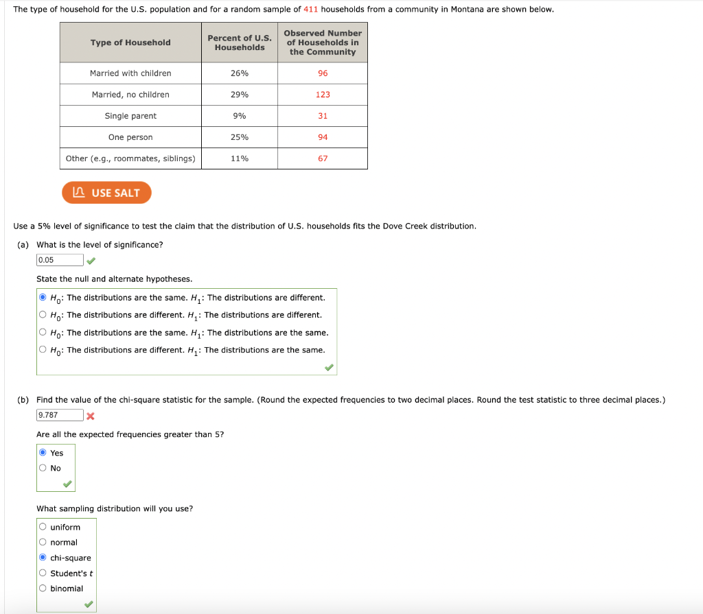 Solved State the null and alternate hypotheses. H0 : The | Chegg.com