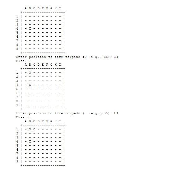 Solved Python3, How to code a battleship game with | Chegg.com