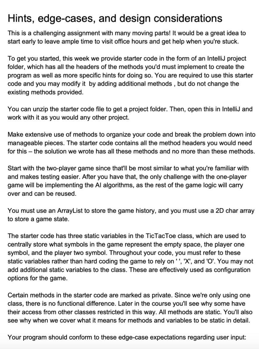 Solved I need the starter code filled out completely please. | Chegg.com